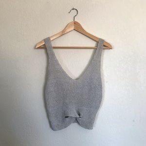 Knit light grey Tank